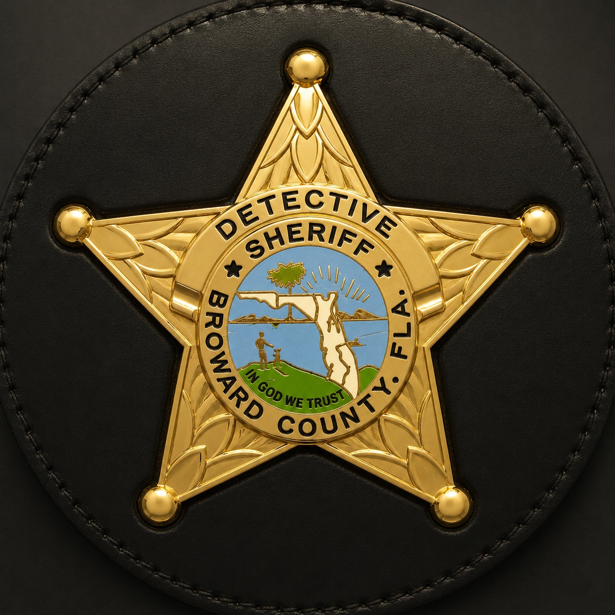 Значок детектива шерифа Broward County, Florida